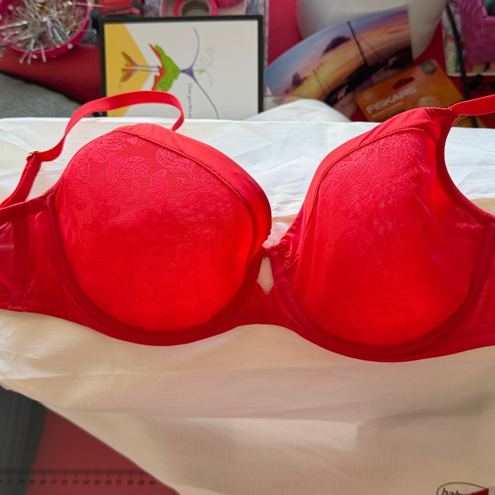 Soma Red Lightest Lift Modern Coverage Bra 34D
